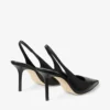 Love Sling Back 85 Zwarte kalfsleren slingbacks