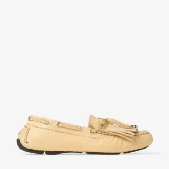Manon F Loafers van leer met Elaphe-print