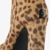 Marene enkellaars 120 naturel pony met luipaardprint