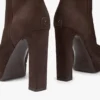 Marene enkellaarsjes 120 Chocoladebruine suède pumps