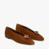 Margot Flat Tan suède ballerina’s