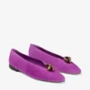 Margot Flat Violet Orchid suède ballerina’s