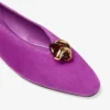 Margot Flat Violet Orchid suède ballerina’s