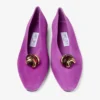 Margot Flat Violet Orchid suède ballerina’s