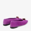 Margot Flat Violet Orchid suède ballerina’s