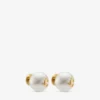 Maxi Pearl Studs Goudkleurig metaal Jc Pearl Stud-oorbellen