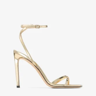 Metz 100 gouden sandalen van vloeibaar metaal
