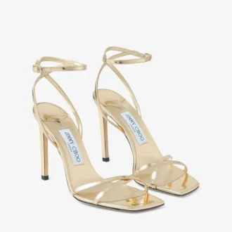 Metz 100 gouden sandalen van vloeibaar metaal