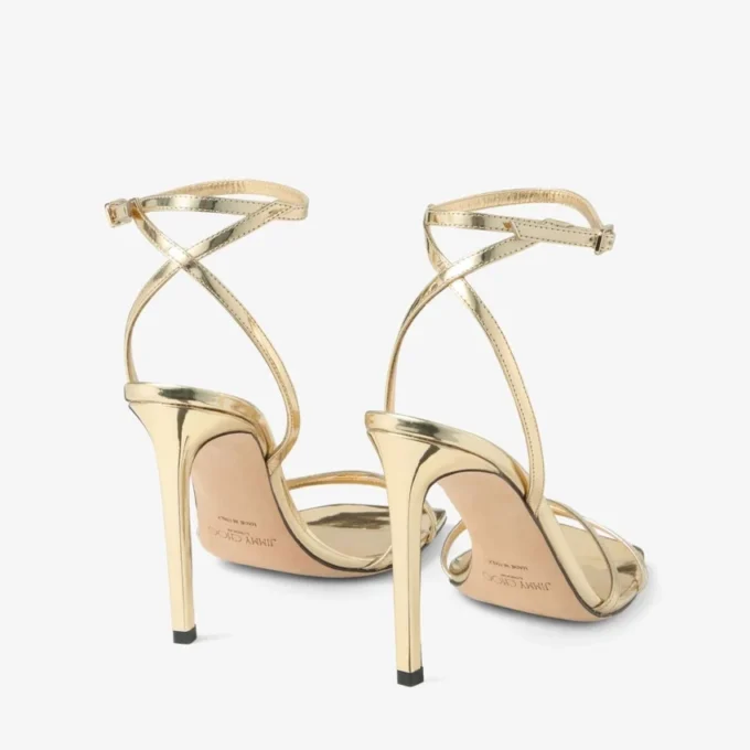 Metz 100 gouden sandalen van vloeibaar metaal Metz 100 gouden sandalen van vloeibaar metaal