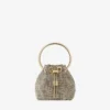 Micro Bon Bon Champagne Crystal Mesh Mini-tas