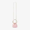 Micro Bon Bon Rose satijnen en jimmy choo-kant mini-bucketbag