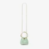 Micro Bon Bon Verde satijn en jimmy choo-kant mini-bucketbag