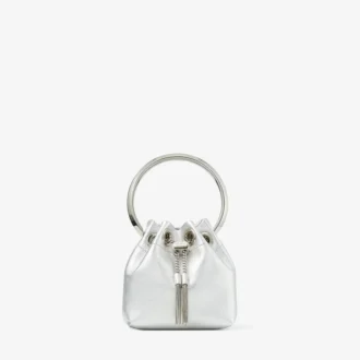 Micro Bon Bon zilver metallic nappa mini-tas