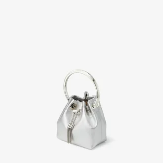 Micro Bon Bon zilver metallic nappa mini-tas