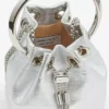 Micro Bon Bon zilver metallic nappa mini-tas
