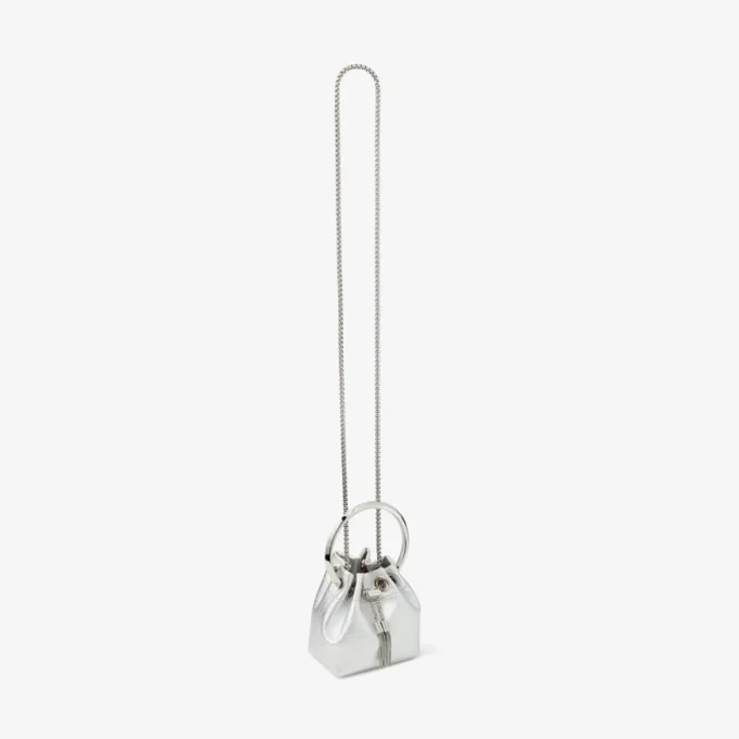 Micro Bon Bon zilver metallic nappa mini-tas