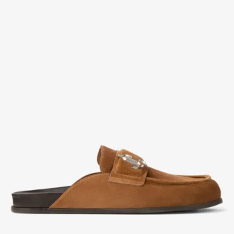 Milo Mule Tan Velvet Suede Backless Mule
