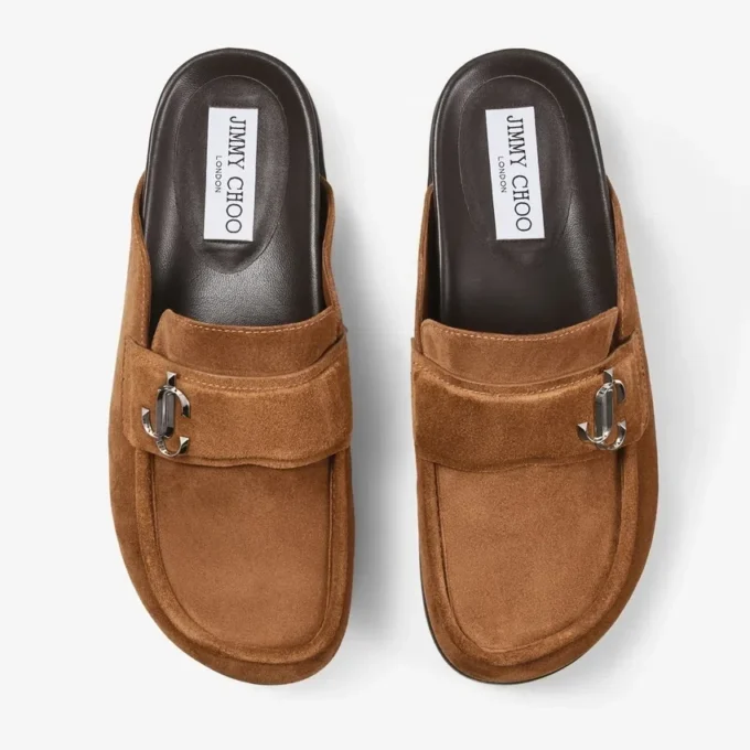 Milo Mule Tan Velvet Suede Backless Mule Milo Mule Tan Velvet Suede Backless Mule