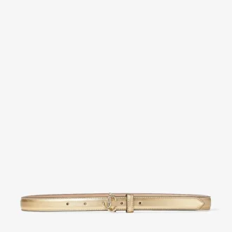 Mini Helina gouden metallic nappaleren mini-riem Mini Helina gouden metallic nappaleren mini-riem