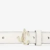 Mini Helina Latte gladleren mini-riem