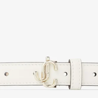 Mini Helina Latte gladleren mini-riem Mini Helina Latte gladleren mini-riem