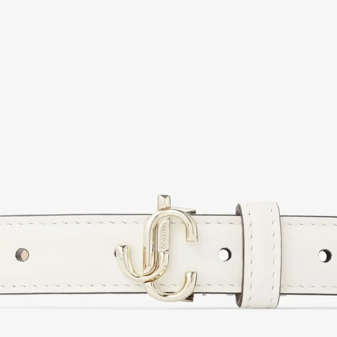 Mini Helina Latte gladleren mini-riem