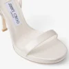 Moza Platform 120 Ivoor Satijnen Sandalen Moza Platform 120 Ivoor Satijnen Sandalen