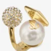 Multi-Charm Ring met parel in goudkleurige afwerking Multi-Charm Ring met parel in goudkleurige afwerking