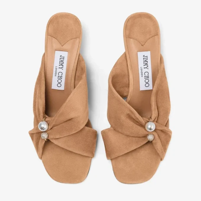 Rafi 45 Toffee suède sandalen Rafi 45 Toffee suède sandalen