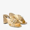 Rafi 85 sandalen van goudkleurig metallic nappaleer Rafi 85 sandalen van goudkleurig metallic nappaleer