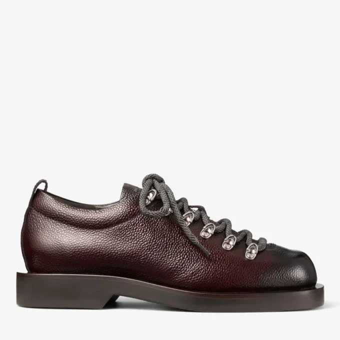 Reeves veterschoenen van chocoladebruin scotch grain leer Reeves veterschoenen van chocoladebruin scotch grain leer