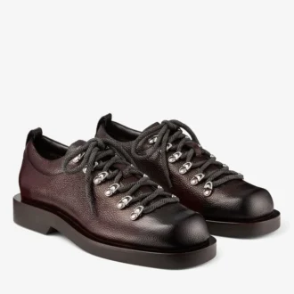 Reeves veterschoenen van chocoladebruin scotch grain leer