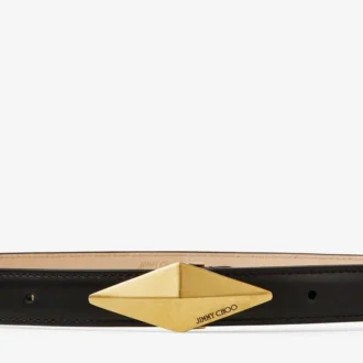 Riem met diamanten gesp Riem met zwarte leren gesp Riem met diamanten gesp Riem met zwarte leren gesp