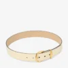 Riem met diamantgesp Gele riem met Elaphe-print