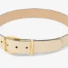 Riem met diamantgesp Gele riem met Elaphe-print