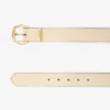 Riem met diamantgesp Gele riem met Elaphe-print