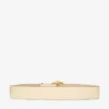 Riem met diamantgesp Gele riem met Elaphe-print