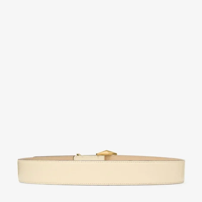 Riem met diamantgesp Gele riem met Elaphe-print