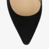 Romy 100 zwarte suède pumps met spitse neus Romy 100 zwarte suède pumps met spitse neus