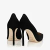 Romy 100 zwarte suède pumps met spitse neus Romy 100 zwarte suède pumps met spitse neus