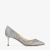 Romy 60 Champagne grove glitterstof puntige pumps Romy 60 Champagne grove glitterstof puntige pumps