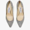 Romy 60 Champagne grove glitterstof puntige pumps Romy 60 Champagne grove glitterstof puntige pumps