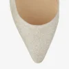 Romy 60 platina Ice Dusty glitter pumps met spitse neus Romy 60 platina Ice Dusty glitter pumps met spitse neus