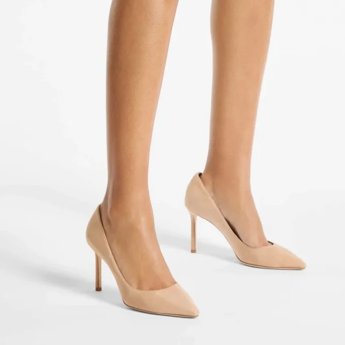 Romy 85 Chai suède pumps in dezelfde kleur Romy 85 Chai suède pumps in dezelfde kleur