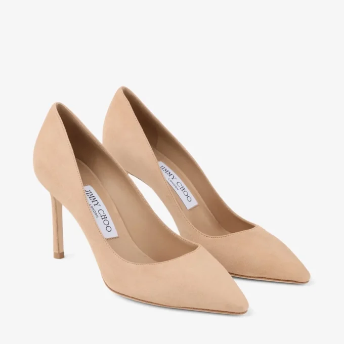 Romy 85 Chai suède pumps in dezelfde kleur Romy 85 Chai suède pumps in dezelfde kleur