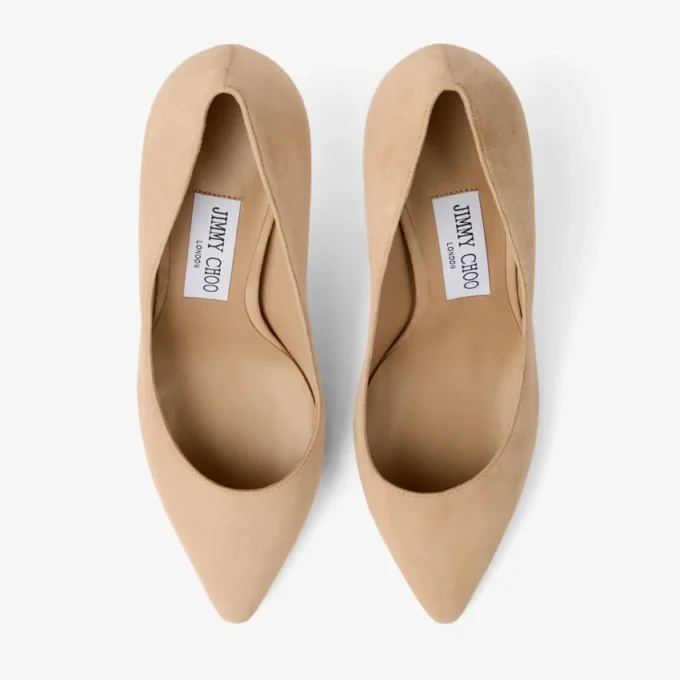 Romy 85 Chai suède pumps in dezelfde kleur Romy 85 Chai suède pumps in dezelfde kleur