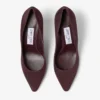 Romy 85 diepe merlotkleurige suède pumps Romy 85 diepe merlotkleurige suède pumps