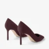 Romy 85 diepe merlotkleurige suède pumps Romy 85 diepe merlotkleurige suède pumps