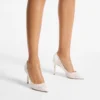 Romy 85 ivoorkleurige jimmy choo-pumps met kant Romy 85 ivoorkleurige jimmy choo-pumps met kant