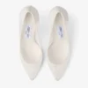 Romy 85 ivoorkleurige jimmy choo-pumps met kant Romy 85 ivoorkleurige jimmy choo-pumps met kant